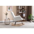 thumbnail image 3 of Teddy Fabric Rocking Gilder Nursery Chair,Glider Rocker for Living Room Indoor, 3 of 16