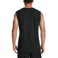 thumbnail image 4 of Camiseta sin mangas Cotrasen para hombre con protección solar, protector solar, talla S, color negro, 4 of 6