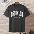 thumbnail image 2 of BOBOGOJP T-Shirts pour Homme T-Shirt à Manches Courtes Col Ras du Cou T-Shirts en Coton (Gris Foncé,TTG), 2 of 4