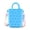 Blue, variant on Soft & Foldable Silicone Crossbody Bag for Women Cute DIY Charm Pouch Beach Pool Handbag Waterproof Tote Bag with Plug-in Hole Design