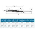 thumbnail image 5 of Set 7pcs Square Hole Drill Bit Woodworking Hole Saw Mortising Chisel Steel Drill Bits Set 1/4 Inch, 5/16 Inch, 3/8 Inch, 2/5 Inch, 1/2 Inch, 9/16 Inch, 5/8 Inch For Wood, 5 of 7