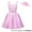 Set A, variant on Girl Pink Plaid Costume Halloween Movie Cosplay Outfits 3-10 Year