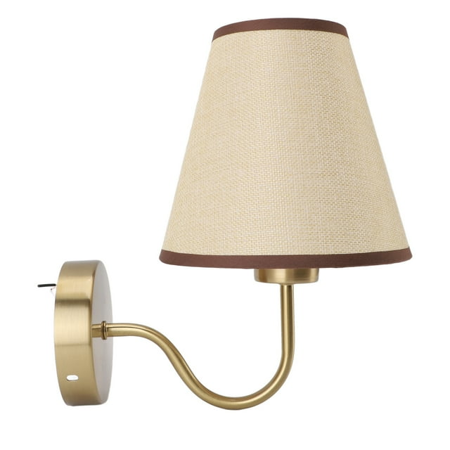 Lámpara De Pared Interior, Luz Decorativa De Pared Fácil Instalación Multiusos 110-220 V Conexión De Cable Duro Bloqueo De Deslumbramiento Para Dormitorio Para Bombilla E26 O