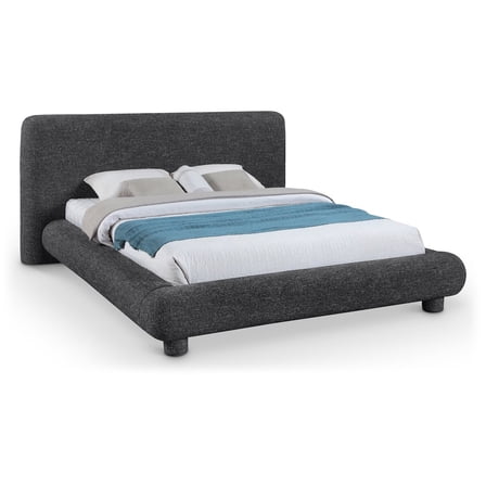 Meridian Furniture Blair Black Fabric Upholstered King Bed