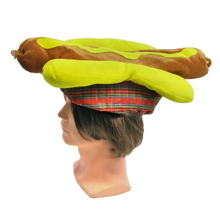 Funny Novelty Hot Dog Hat Wiener Costume Accessory Party Gag Practical Joke Cap Funny Novelty Hot Dog Hat Wiener Costume Accessory Party Gag Practical Joke Cap