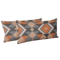 thumbnail image 2 of VargottamIndoor/OutdoorPolyester FabricLumbarPillowCover,All-Weather Waterproof Rectangular Cushion Case for Patio Furniture,12" x 18"Set of 2 -Geometric-47, 2 of 6