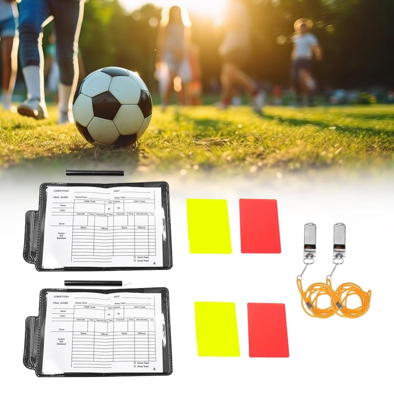 3 Pcs Soccer Referee Penalty Cards Set Green Red Yellow Cards Football Warning Ejection Delay Cards For Sport Competition Referee Accessories Buy Cheaply On