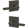thumbnail image 2 of Schlage Fc172-Lat-Col Custom Latitude Non-Turning Two-Sided Dummy Door Lever Set - Brass, 2 of 7