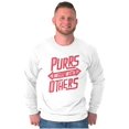 thumbnail image 5 of Crazy Cat Lady Purrs Well With Others Long Sleeve TShirt Men Women Brisco Brands X, 5 of 6