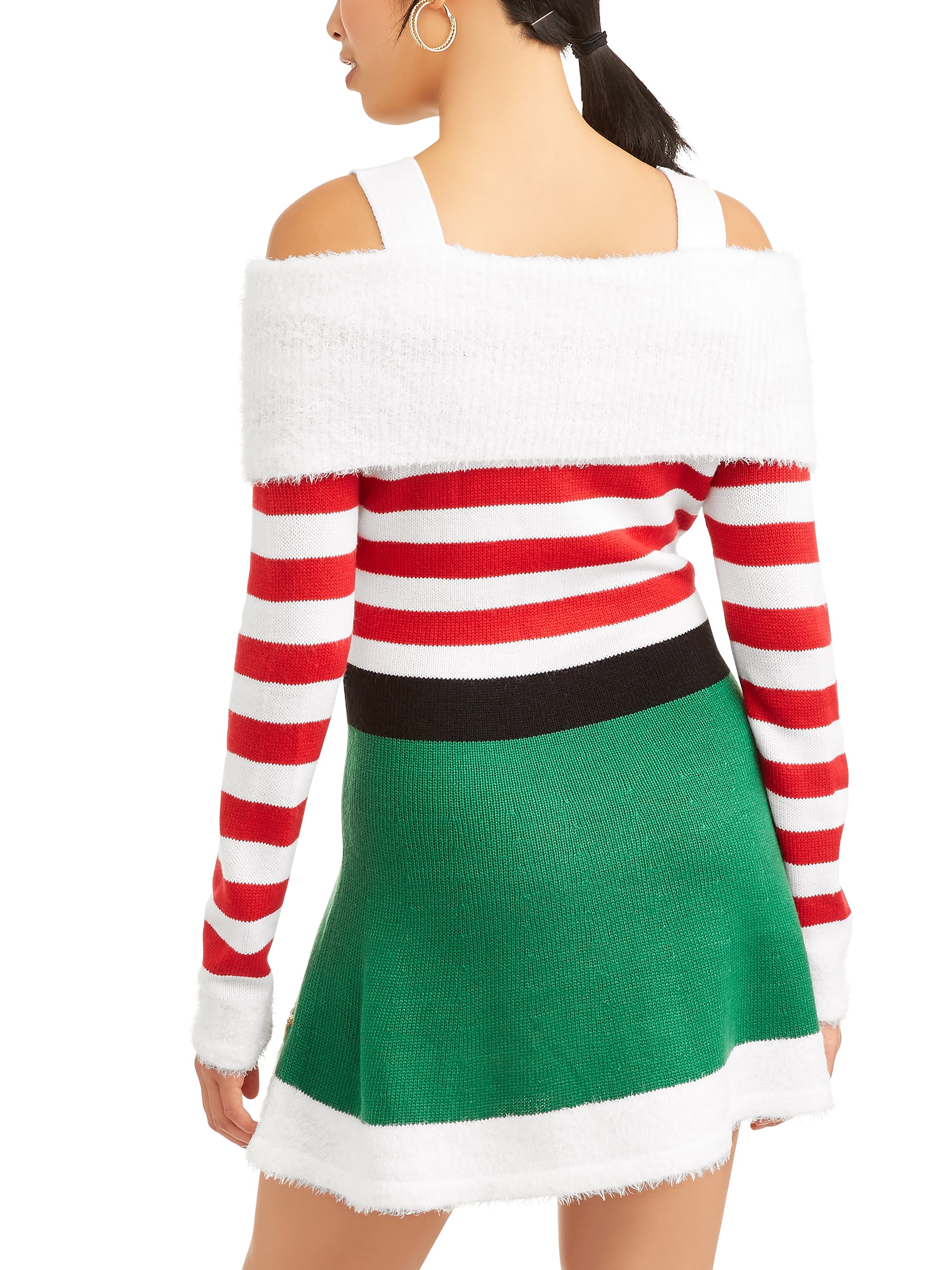 walmart santa sweater dress