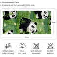 thumbnail image 2 of Panda Beautiful Translucent Chiffon Yarn Hair Scarf 180*73 (70.86*28.7in) - Light and Breathable Silk Wrap, 2 of 6