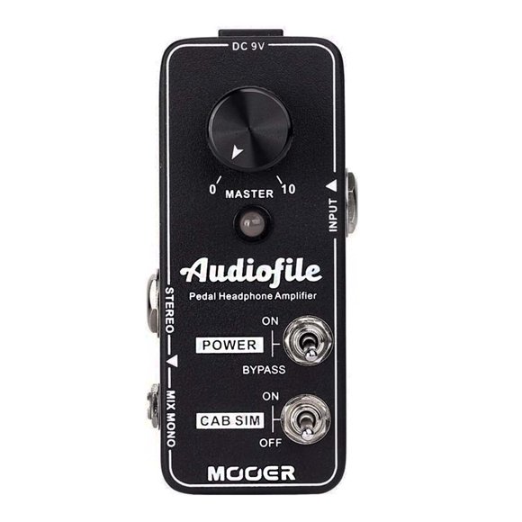 Amplificador de auriculares MOOER Audiofile Analog con efectos para guitarra/bajo