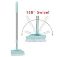 thumbnail image 4 of 2 in 1 Cleaning Brush Tub and Tile Scrubber Brush Floor Brush, 24.4"~34.3" Floor Scrub Brush with Adjustable Long Handle, Removable Tub For Kitchen, Wall, Deck, 2 pcs, 4 of 8