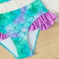 thumbnail image 4 of Kiijoy Toddler Girls Bikini Swimsuit Fish Scale Print Ruffle Bathing Suit, 2-Piece, 4 of 4