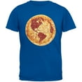 thumbnail image 1 of Pizza Earth Blue Adult T-Shirt, 1 of 1