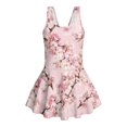 thumbnail image 6 of DISNIMO Flower Butterfly Printed Girls Swimsuit Sleeveless U Neck Bathing Suit with Skirt Hawaiian Summer Swimwear Comfortable Breathable Swim Dress 6-7 Years, 6 of 8