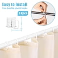 thumbnail image 6 of Ikfashoni Beach Shower Curtain with Hooks,13pc Waterproof Fabric Bathroom Curtain, 72"X72", 6 of 8