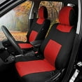 thumbnail image 3 of BDK PolyCloth Car Seat Covers, 2-Tone Split Bench Easy Wrap Full Set, 3 of 9