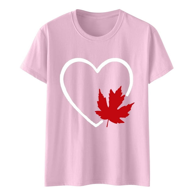 Camisas de Manga Corta para las Mujeres Impresión de Manga Corta Cuello Redondo, Camisa Casual de Poliéster para las Mujeres, Lavado de Manos