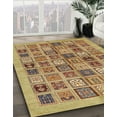 thumbnail image 2 of Ahgly Company Indoor Square Abstract Metallic Gold Abstract Area Rugs, 4' Square, 2 of 6