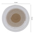 thumbnail image 3 of Unique Bargains Set of 6 Rattan Placemats for Dining Table Coffee, 3 of 6