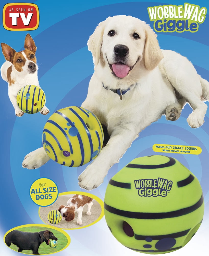 Wobble Wag Giggle Ball Dog Toy Fun for Dogs of All Ages Keep Dogs Happy, Healthy and Fit