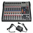 thumbnail image 1 of Unique Bargains Console de Mixage 8 Canaux Mixeur Audio Tableau de Son Système de Console Entrée CA 110V 50Hz 18W pour Conférence Scène Spectacle DJ, 1 of 7