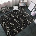 Halloween Area Rugs For Living Room Decor halloween skull love 3x5