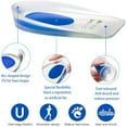 thumbnail image 1 of 2 Pairs Silicone Half Heel Pad Pad Silicone Half Heel Transparent Insole Heel Mat Half Pad Increased Shoe Mat, Men, 1 of 9