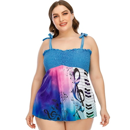

LWZWM Women Bikini High Waisted Bathing Suit Plus Size Beachwear Tropical Swimwear 2023 Swimwear St. Patrick’s Day Irish Shamrock Gifts for Women Spring Break Savings Easter Finds Blue XXXXXL