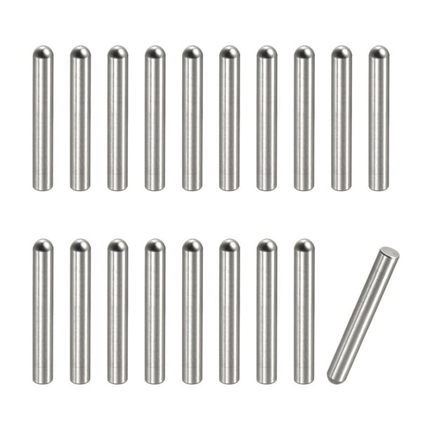 2.6x18mm Dowel Pins, 50 Pack Round Head Flat Chamfered End Dowel Pin