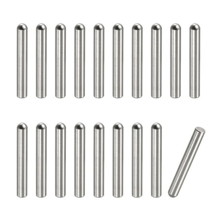 

2.5x18mm Dowel Pins 20 Pack Round Head Flat Chamfered End Dowel Pin