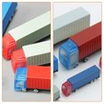thumbnail image 2 of GARVALON Mini Container Truck Model Red Plastic 1Pcs for Sandbox Scene, 2 of 8
