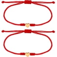 thumbnail image 2 of 2Pcs Kabbalah Red String Thread Bracelet Red Bracelet for Protection,Mother Daughter Bracelets,Matching Heart Friendship Bracelets for Teens, Couples, Sisters, 2 of 10