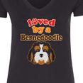 thumbnail image 4 of Inktastic Bernedoodle Dog Lover Women's V-Neck T-Shirt, 4 of 5