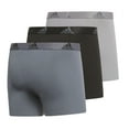 thumbnail image 2 of Men's adidas 3-Pack Stretch Trunk Boxer Briefs Color: Royal Blue Gray Blue Size: L, 2 of 4