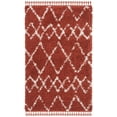 thumbnail image 2 of SAFAVIEH Pro Lux Shag Collection PLX434P Rust / Creme Rug, 2 of 9