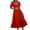 Red summer dresses for women, variant on Summer Saving Wycnly Summer Dresses for Women Beach Party Fashion Puff Sleeve Loose Flowy Ruffle Swing A Line Long Dresses 2024 Short Sleeve V-Neck Solid Maxi Formal Dress Black l