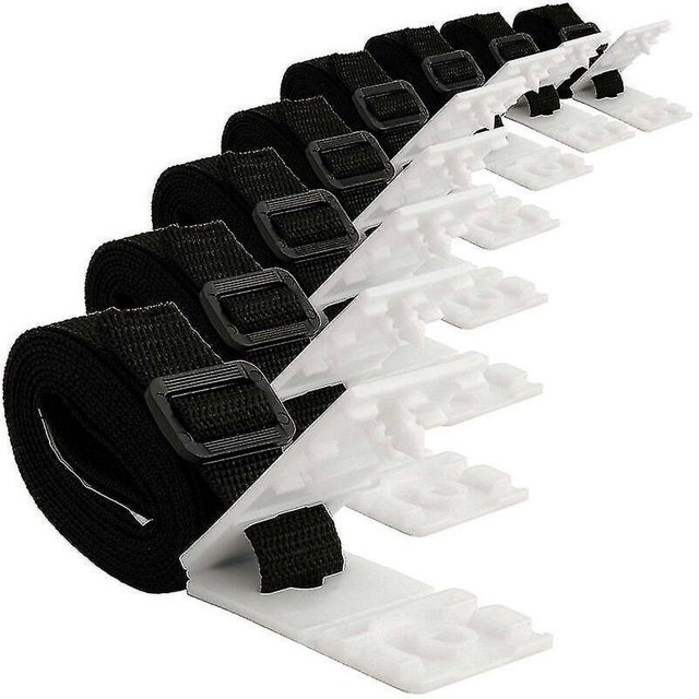 Carrete de cubierta de piscina de 8 piezas, correas y Clips, carrete de cubierta Solar de piscina para tubo Solar de carrete de piscina enterrada (hy)