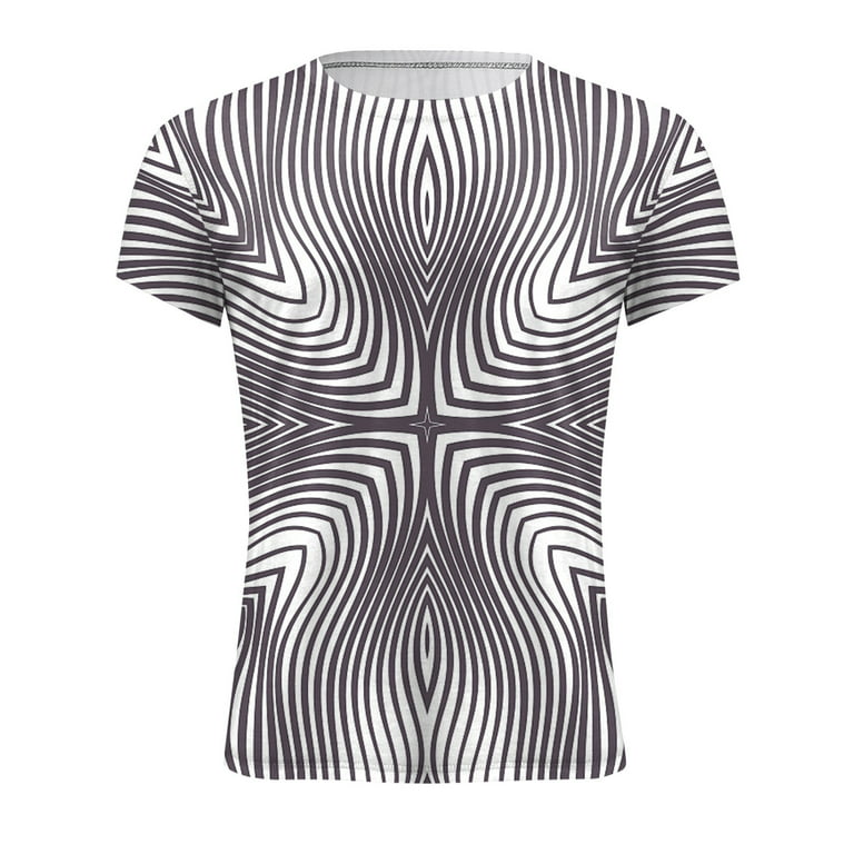 Men Aztec Tshirt Geometric Print Shirts Slim Fit Short Sleeve Tee Shirt  Retro Round Neck T Shirt Casual Athletic Tees