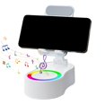 thumbnail image 5 of tasrioml 360 Degrees Rotatable Phone Stand with Wireless Bluetooth-compatible Speaker RGB Light Height Adjustable Cell Phone Holder, 5 of 8