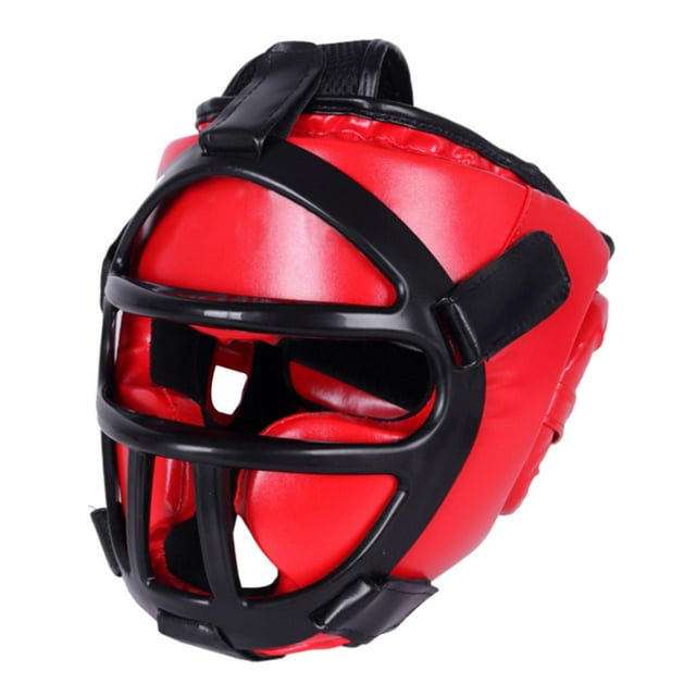 Casco de boxeo DYNWAVEMX Protector facial acolchado transpirable rojo