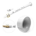 thumbnail image 4 of Portable C Key Mini Saxophone for Beginners - Lightweight Plastic Pocket Sax with Fingering Chart, Cleaning Cloth & Carrying Bag - White Handheld Musical Instrument for Practice, Travel & Gift-Giving, 4 of 7