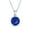 Dark-Blue-Sep, variant on Womens 1.5CTW CZ Birthstone Pendant Necklace in Sterling Silver