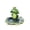 Green1 - 12X12.5cm, variant on Floating Frog Resin Garden Statue Weather‑Resistant Amphibian Pond Ornament Hand‑Painted Patio Yard Backyard Water Feature Decor Sculpture 4.6x4.5in