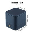 thumbnail image 2 of Unique Bargains 1Pc Single Ring Box Jewelry Storage Display Stand Ring Organizer Case Plastic Gift Box for Wedding Blue, 2 of 7