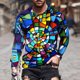 thumbnail image 2 of Camiseta diaria unisex para hombre, estampado gráfico en 3D, estampado de grafiti, camisetas de manga larga, blusa informal Pompotops  oipoqjl5332, 2 of 8