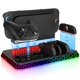 thumbnail image 1 of Base de carga multifunción para el mando Switch 2 y el mando PRO, con iluminación RGB y espacio para guardar cartuchos de juegos, 1 of 8
