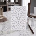 thumbnail image 4 of Rhinestone Face Gems Heart Shaped Star Shaped 6 Inch Self-Adhesive Makeup for Festival Rave and Holiday Decor Silver, 1 Pack, 4 of 4