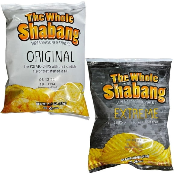 The Whole Shabang Potato Chips by Moon | 1.5 Oz | Variety Pack | Pack of 12 6 Each